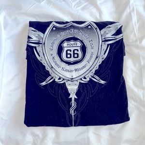 Black Route 66 tshirt comfy slight wear